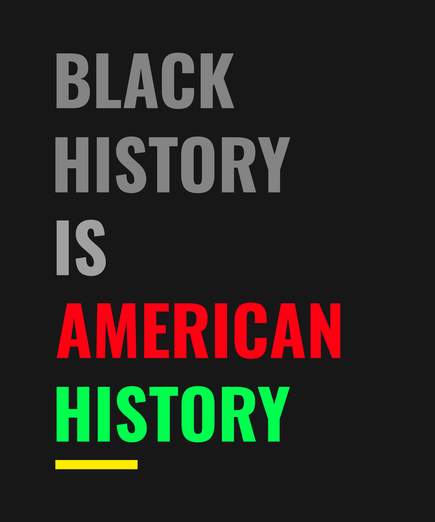 Black History is American History-Unisex T Shirt
