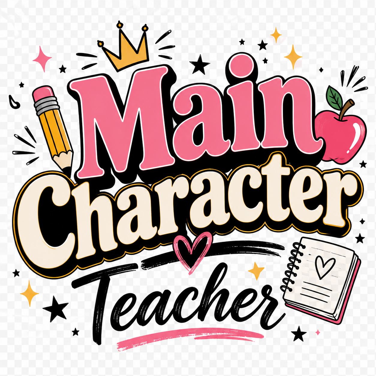 Main Character Teacher T-Shirt