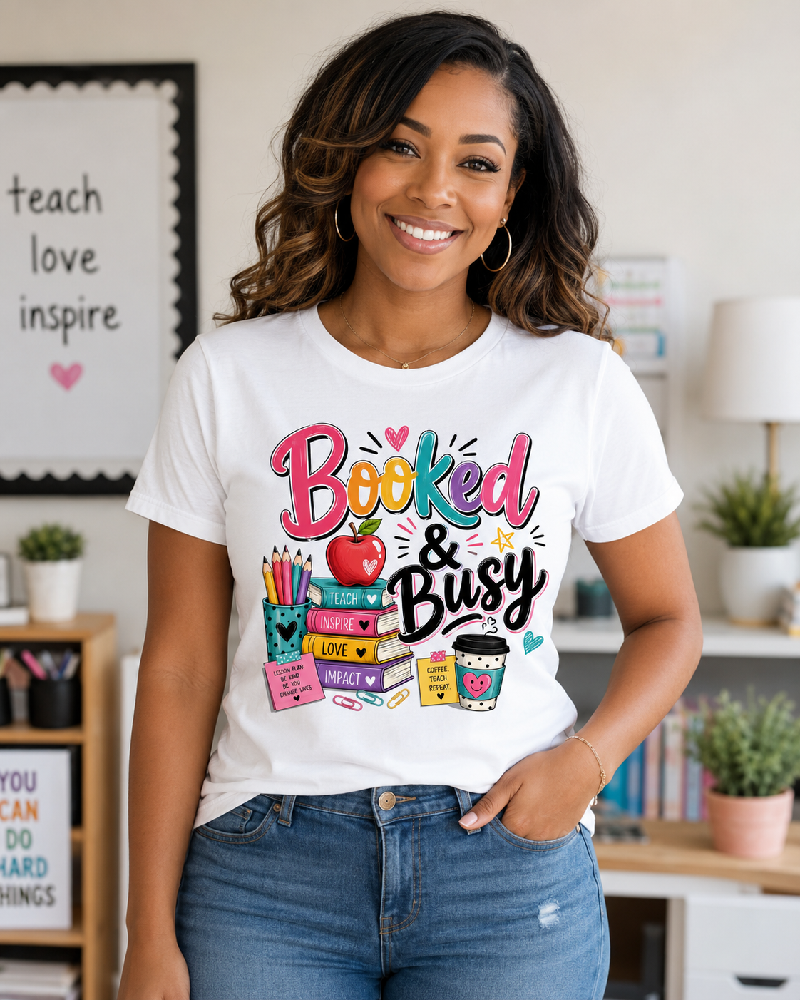 Booked & Busy Teacher T-Shirt