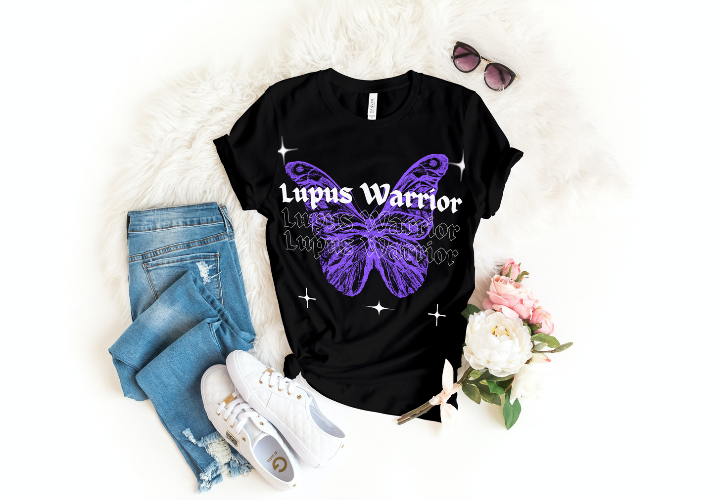 Lupus Warrior Butterfly-Unisex T-Shirt